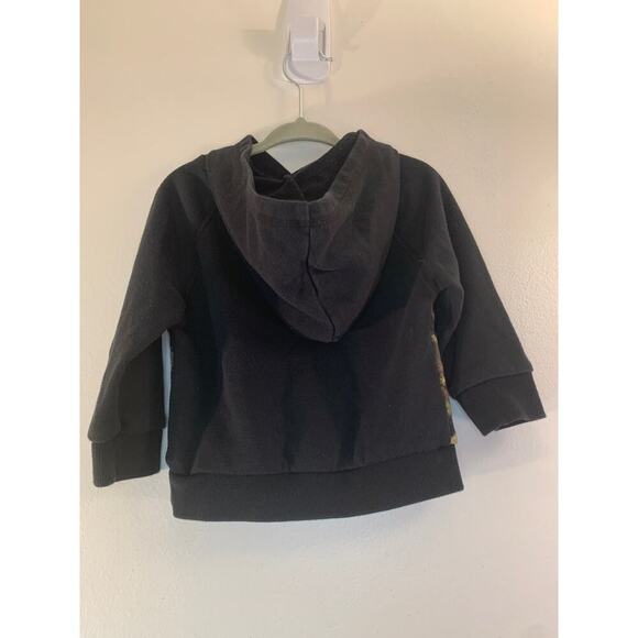 ART CLASS Boy's Black Tie-Dye Hooded Sweatshirt / Size: 12 Months - Picture 4 of 5